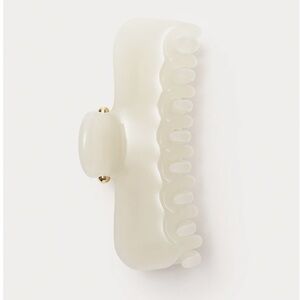 Elegant Hair Claw Clip No 4 Alabaster Made in Italy